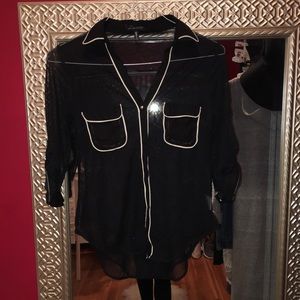 Black button up shirt